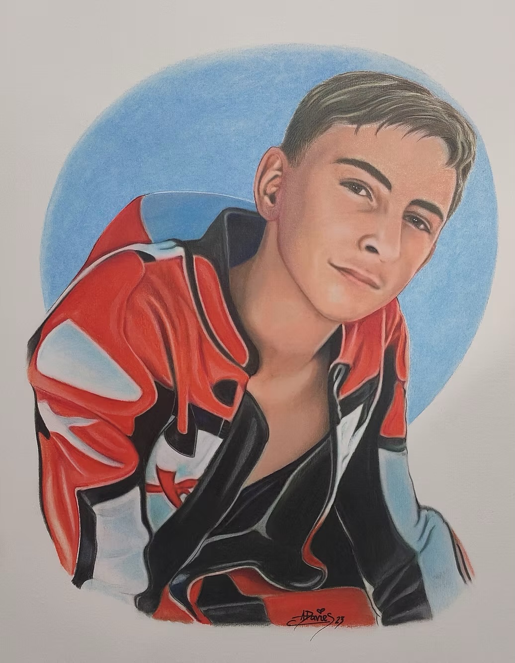 Jack Pollitt portrait by Angela Davies