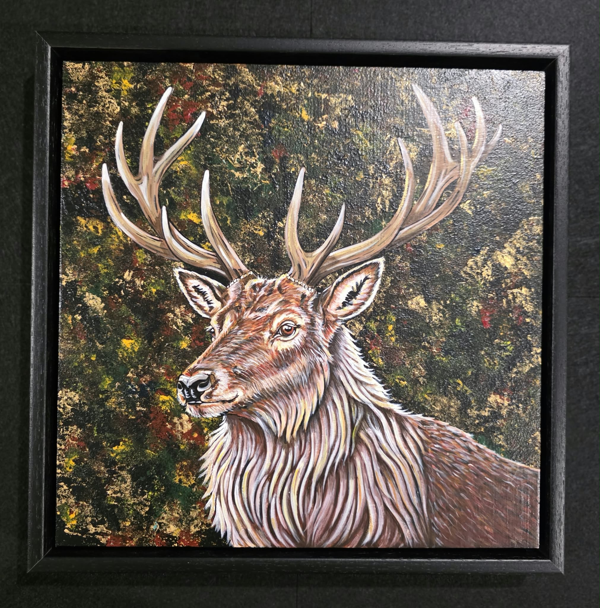 The Guardian Within — original stag artwork by Angela Davies